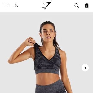 NWT Gymshark Camo Sports Bra
